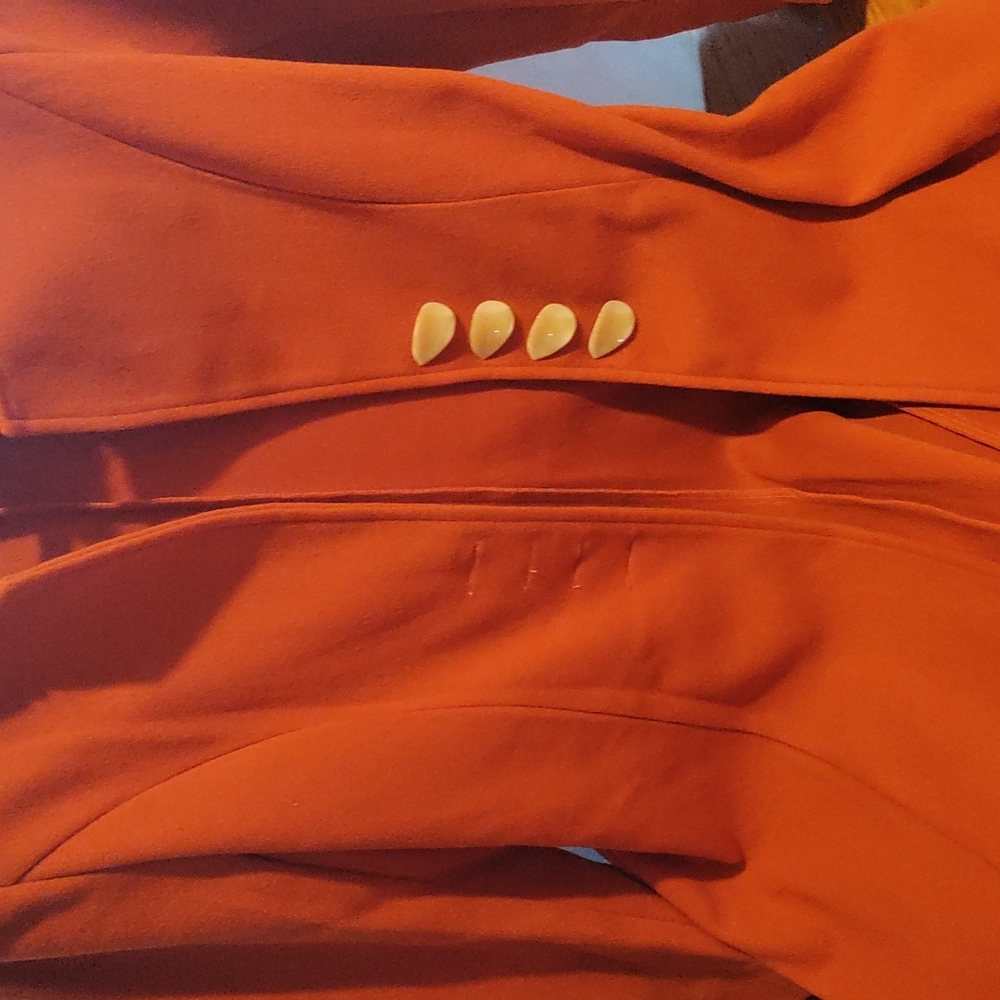 Orange fashion coate